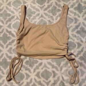 Forever 21 Beige Ribbed Top